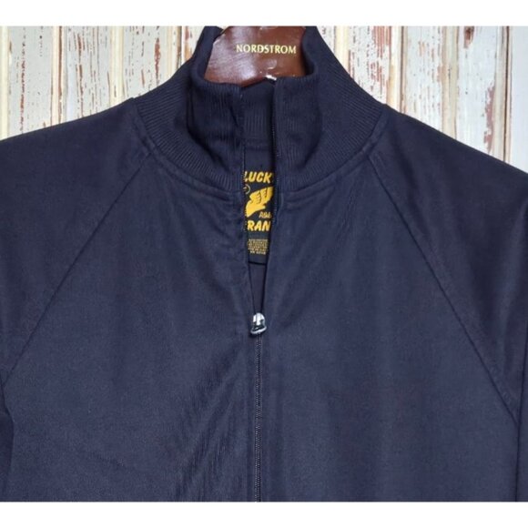 Lucky Brand Black Bomber Athletic Jacket Men's Small Full Zip Pre-owned - Picture 2 of 6